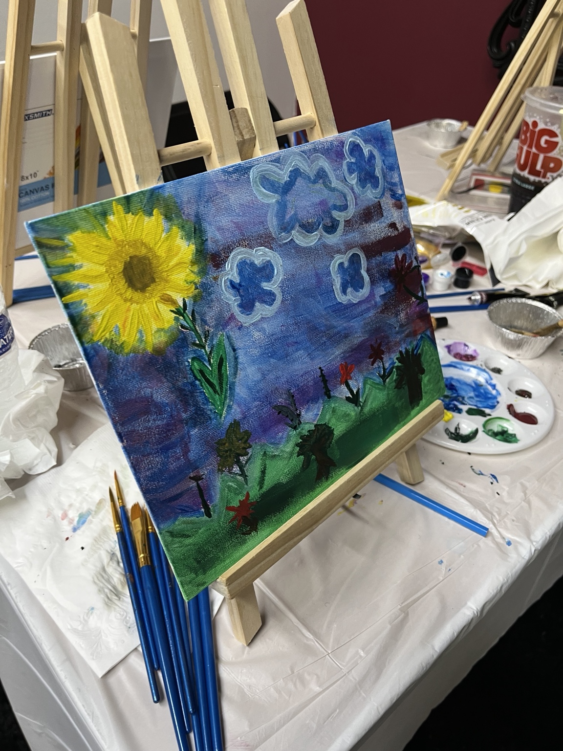 Outa Body Experiences canvas painting event photo